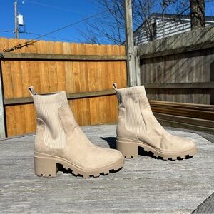 BP NORDSTROM ‎ Chunky Lug Sole Chelsea Boots size 10 tall fall winter